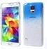 Dark Blue Gradient Color Raindrop Hard Phone Case & Screen Guard for Samsung Galaxy S5 G900