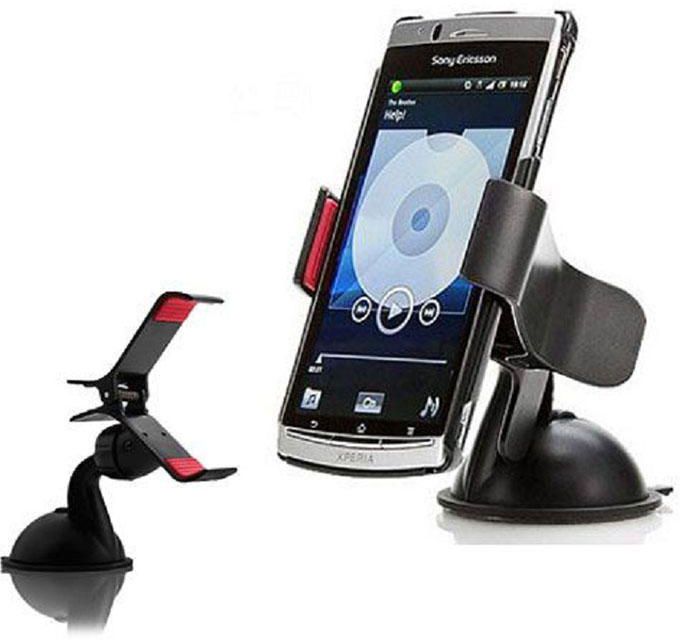 Universal Clipper Car Swivel Mount Holder For Mobile Phones / GPS / PDA / PSP / MP3 - Black