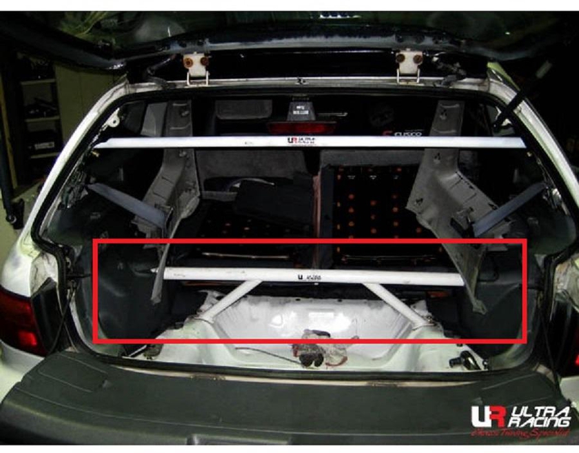 ULTRA RACING 4 Point Rear Strut Bar:Honda Civic EG/EK/EK9/Integra DC2 [RE4-021]