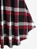 Plus Size Plaid Cable Knit Long Sleeves Colorblock Tee - 4x | Us 26-28