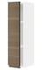 METOD خزانة حائط مع أرفف, أبيض/Sinarp بني, ‎20x80 سم‏ - IKEA