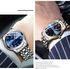 One Piece Men's Quartz Watch Fashion Casual Glow In Dark Water Proof Simple Business Steel Strap Watch