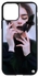 PRINTED Phone Cover FOR IPHONE 11 PRO MAX Beautiful Girl With Black Bow Tie