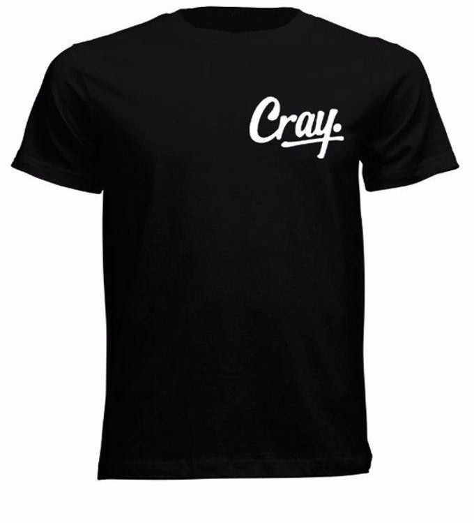 Cray Cray InCRAYdible White Badge Round Neck T-shirt - Black