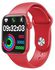 HW12 Full Screen Smart Watch Bluetooth HD Call Split Screen 40MM - Red