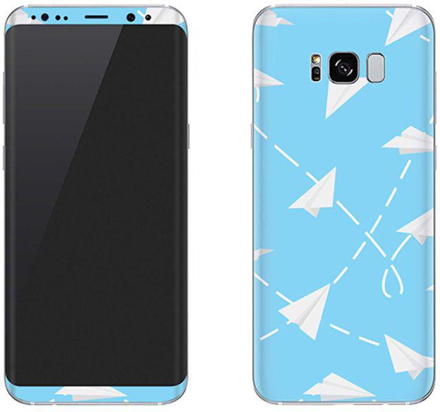 Vinyl Skin Decal For Samsung Galaxy S8 Paper Planes