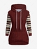 Plus Size Ethnic Graphic Cable Knit 3D Print Pockets Drawstring Hoodie - 8xl