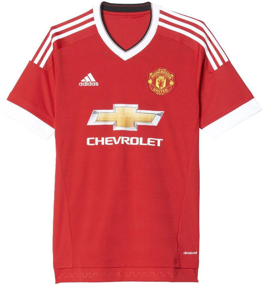 Adidas Manchester United FC Home Jersey for Boys - Small, Red/White