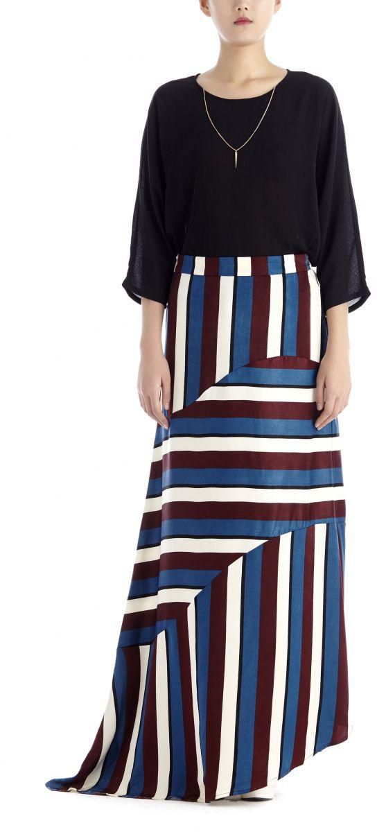 BYSI Skirt For Women - Multi Color - XL - S16-0800