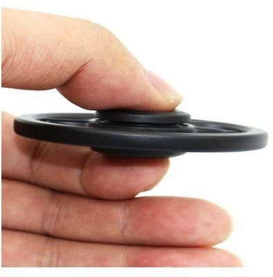 Generic Wheel Fingertip Spinning Top Finger Gyro Focus Toy Stress Reliever - Black