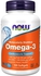 Now Molecularly Distilled Omega-3 Cardiovascular Support Dietary Supplement 100 Softgels