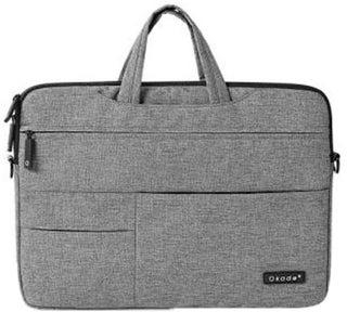 حقيبة ماسينجر مع حزام للكتف لجهاز أبل ماك بوك إير مقاس 11/11.6 بوصة رمادي