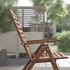 NÄMMARÖ Reclining chair, outdoor, foldable light brown stained - IKEA