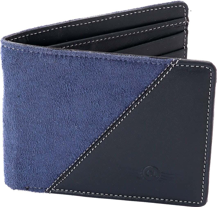 Get Crossland Genuine Leather Wallet, 11 x 9 cm - Dark Blue with best offers | Raneen.com