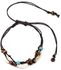 Generic Boho Natural Sea Shell Stone Anklets For Women Wood Bead