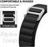 Generic Alpine Loop for Apple Watch 49mm 45mm 44mm 42mm Nylon Woven Ring with Sports G Hook Band Strap Compatible with iWatch Band Series Ultra 8 7 6 5 4 3 2 1 SE - Black