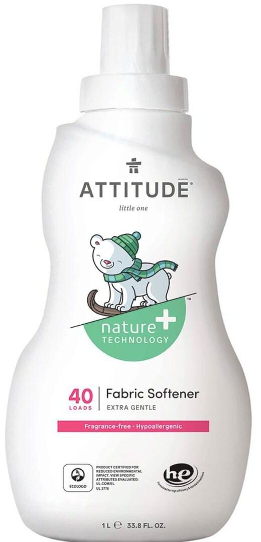 Attitude Fabric Softener Natural 40 loads  Fragrance Free 1L
