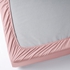 ULLVIDE Fitted sheet - light pink 180x200 cm