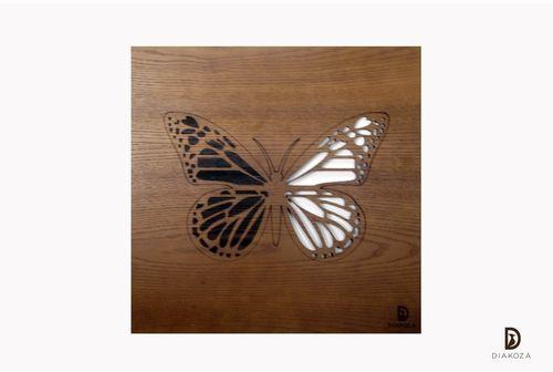 Diakoza Modern Wooden Tableau – Brown – DZT1000