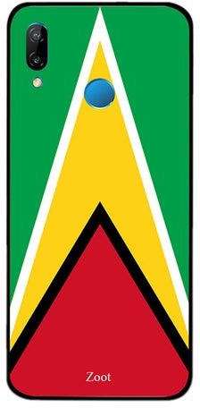 Thermoplastic Polyurethane Protective Case Cover For Huawei Nova 3e Guyana Flag