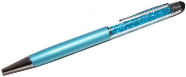 Ozone 2 in 1 Stylus Ball Pen Touch with Crystal for iPhone, iPad, Samsung, HTC Blue