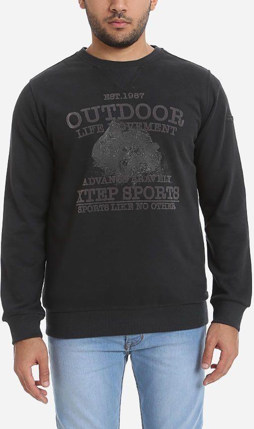 Xtep OUTDOOR Printed Sweatshirt - Dark Grey