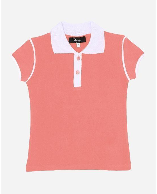 Andora Solid Polo Shirt - Rose