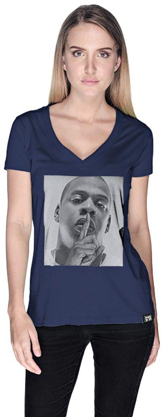 Creo Jay Z T-Shirt for Women - XL, Navy Blue