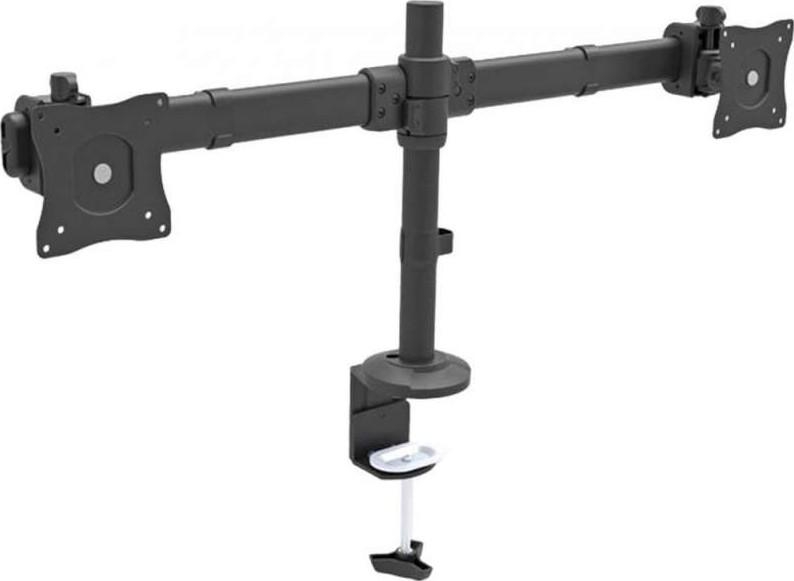 Skill Tech 13 to 32 Inch Universal Articulating Steel Dual LCD, LED Monitor Desk Mount, SH-024N