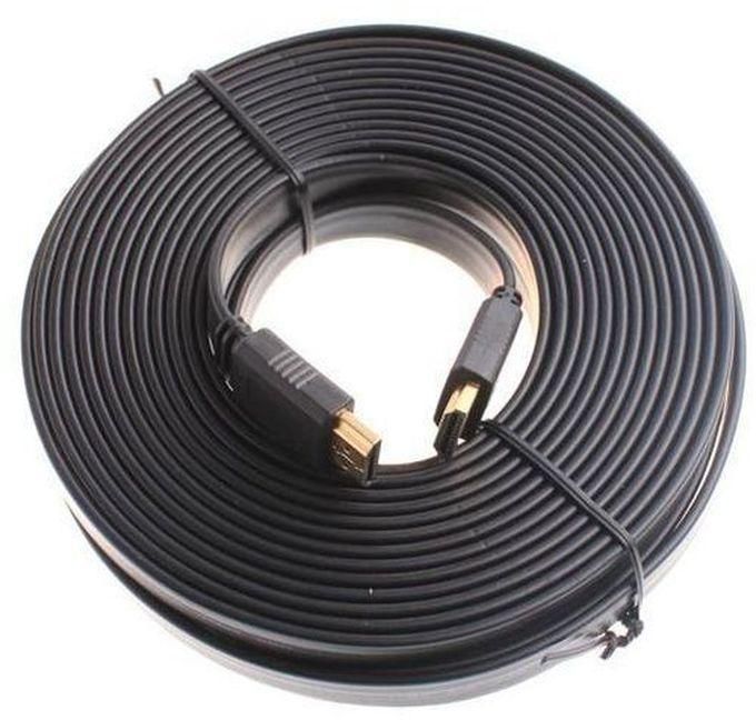 Flat HDMI Cable - 10M - Black