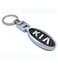 Generic Chrome Metal KIA Key Chain - Black