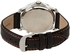 Zeades Fleming Men's Orange Dial Leather Band Chronograph Watch - ZWA01107