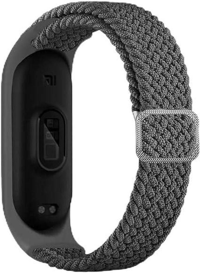 Next store Compatible with Xiaomi Watch 7/6/5/4/3 Classic Color Elastic Woven Strap Replacement Strap Compatible with Xiaomi Watch 7/6/5/4/3 (Grey)