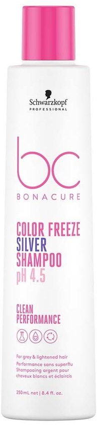 Schwarzkopf BC pH 4.5 Color Freeze Silver Micellar Shampoo - 250ml