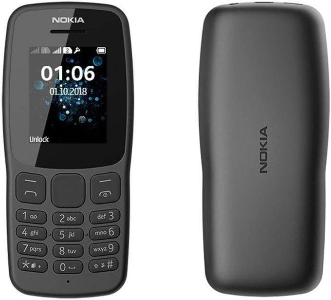 Nokia 106 Cell Phone -Dual SIM - Black