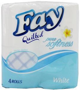 Fay Toilet Tissue 2 Ply 4 Rolls