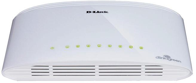 D-Link DGS-1008D 8-Port 10/100/1000Mbps Desktop Switch - White