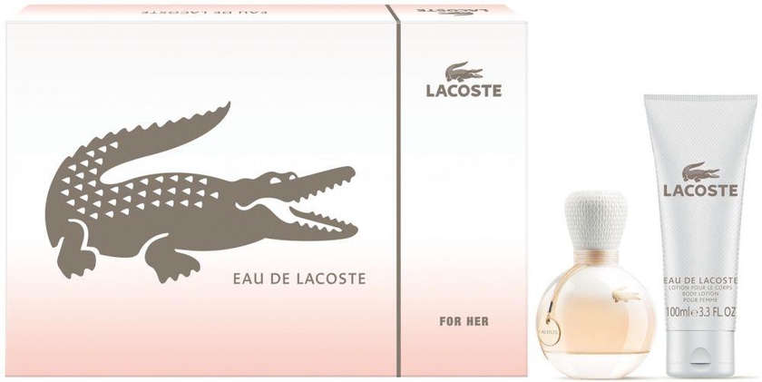 Lacoste Eau de Lacoste Gift Set for Her (EDP 90ml & Body Lotion 100ml)