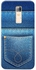 Thermoplastic Polyurethane Jeans Pattern Case Cover For Infinix Note 3 X601 Blue