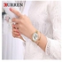 Women's Stainless Steel Analog Wrist Watch 9037GDW - 30 mm -Gold