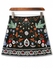 Mini Floral Embroidered Flare Skirt