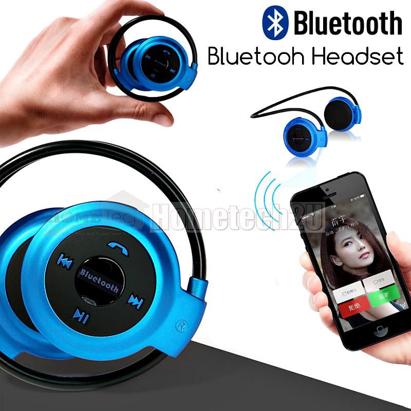 Wireless Bluetooth Headset Headphone Earphone MP3 Player (3 Colors)