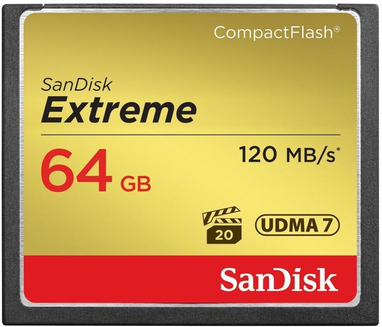 SanDisk SDCFXSB-064G-G46 Extreme 120/85MB Memory Card