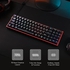 Redragon K628 Pollux 75% Wired RGB Gaming Keyboard, 78 Keys Hot-Swappable Compact Mechanical Keyboard w/100% Hot-Swap Socket, Free-Mod Plate Mounted PCB & Dedicated Arrow Keys and Numpad, Red Switch