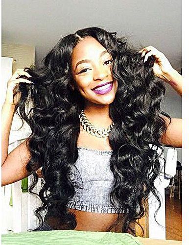 Generic Human Hair Weave African American Natural Black Deep Wave India  Human Hair Extensions 1pc price from jumia in Nigeria - Yaoota!