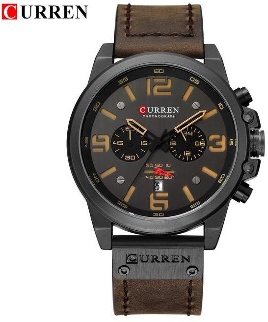Curren 8314 Top Luxury Brand Men Genuine Leather Quartz Watch