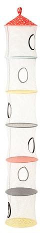 IKEA PS FÅNGST Hanging storage w 6 compartments, grey