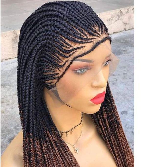 Expression Braided Ghana Weaving Wig With Fronter