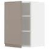 METOD Wall cabinet with shelves, white/Nickebo matt anthracite, 40x60 cm - IKEA