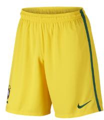 2016 Brazil CBF Stadium Home/Away Men's Football Shorts - Yellow